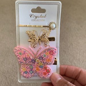 Blush Butterfly Hair Accessories